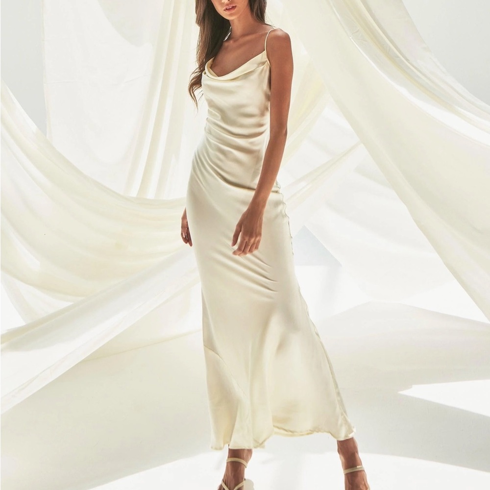 Gamine Silk Dress by Marbl
